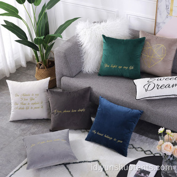 Bantal Sofa Beludru Indoor Kustom Bantal